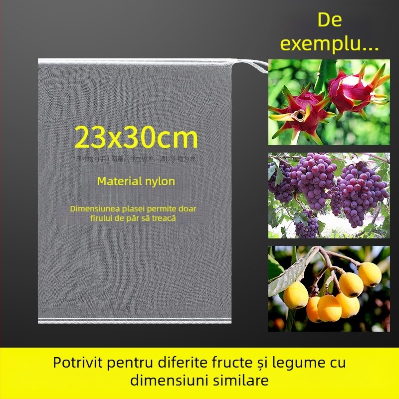 Geantă din plasă de nylon pentru fructe – ușoară, respirabilă; model Fcd-yjj0407; brand Neck strength; utilizare multiplă
