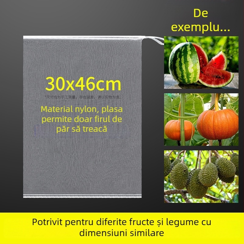 Geantă din plasă de nylon pentru fructe – ușoară, respirabilă; model Fcd-yjj0407; brand Neck strength; utilizare multiplă