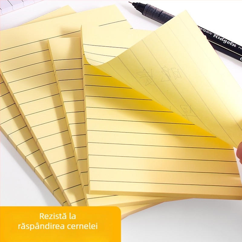 Bloc de note autoadeziv cu linii pentru corectarea greșelilor din exerciții (Brand: Other; Stil: Paper brick; IP autorizat: Nu)