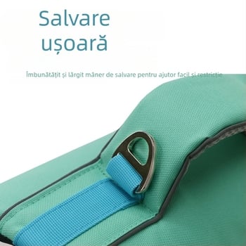 Vestă de salvare pentru câini, poliester, cusături reflectorizante, rezistentă la rupere, stil de relaxare