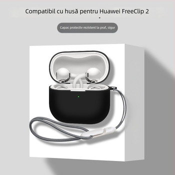  husă de protecție din silicon pentru căști Huawei FreeClip2 cu clips, în stil desen animat, turnare prin injecție