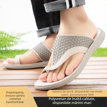Go High sandale bărbătești PU - deget deschis, partea superioară PU, talpa PU, respirante, ușoare, anti-alunecare