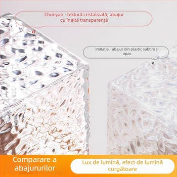 Lampă de noapte din lemn masiv cu valuri de apă, control de la distanță și control prin aplicație, alimentată de baterie, lampă de masă