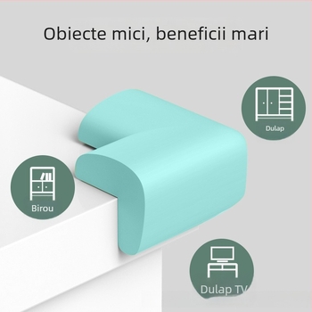 Protector de colț pentru copii – colț drept, pentru paturi și mese, protecție anti-coliziune