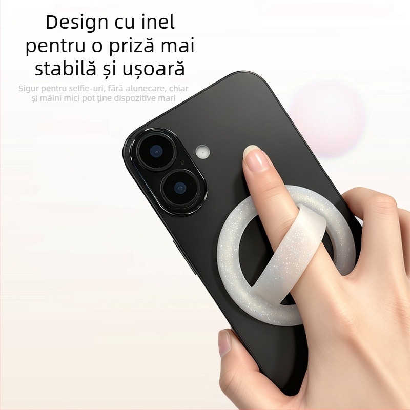 Suport Magnetic pentru Telefon cu Inel, din Silikon, Universal, Personalizabil