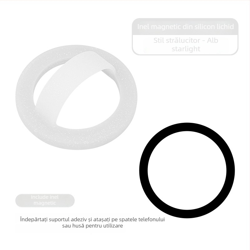 Suport Magnetic pentru Telefon cu Inel, din Silikon, Universal, Personalizabil