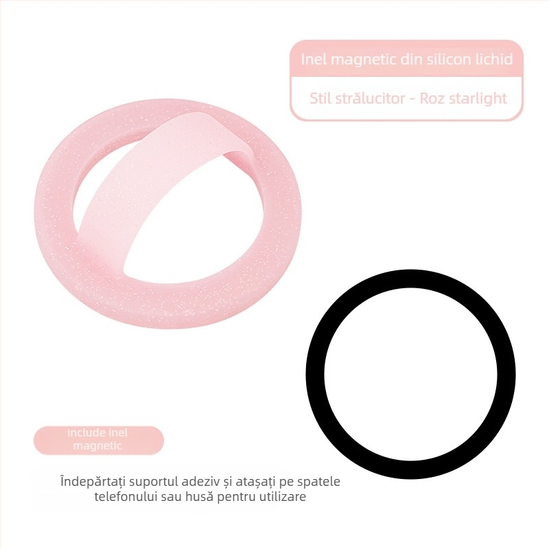 Suport Magnetic pentru Telefon cu Inel, din Silikon, Universal, Personalizabil