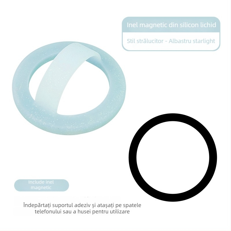 Suport Magnetic pentru Telefon cu Inel, din Silikon, Universal, Personalizabil