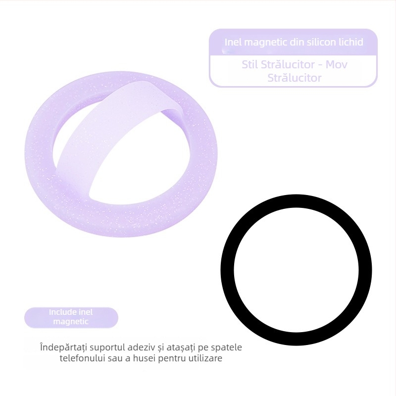 Suport Magnetic pentru Telefon cu Inel, din Silikon, Universal, Personalizabil