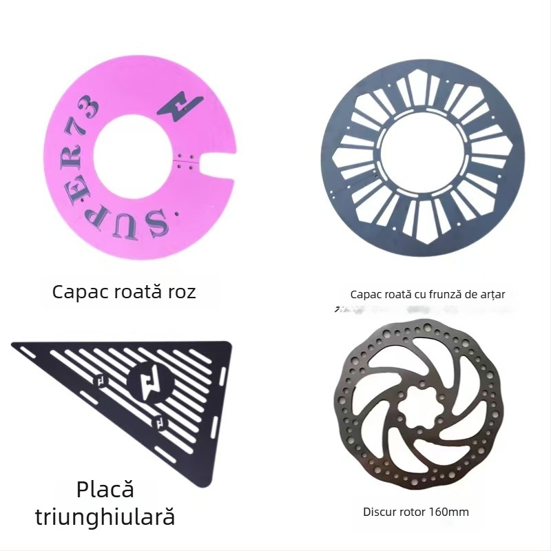 Coș pentru bicicletă electrică cu protecție închisă a roții, construcție din fier, compatibil cu modelele Super73 S1 S2 Y1 RX