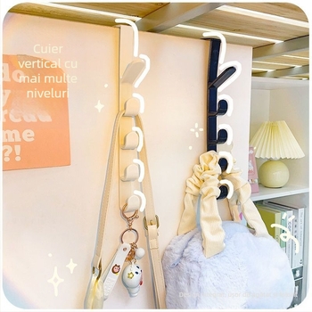 Cuier de ușă, montaj fără găuri, rășină ABS, stil minimalist modern, capacitate 3–5 kg, NZ-48542