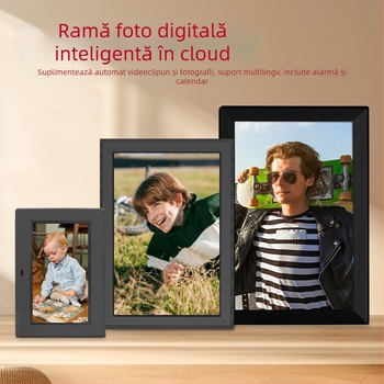 Ramă foto digitală cu touchscreen și personalizare — Rezoluție 800x1280, 32GB stocare, Suport USB/TF, WiFi/Bluetooth, Imprimare siglă OEM