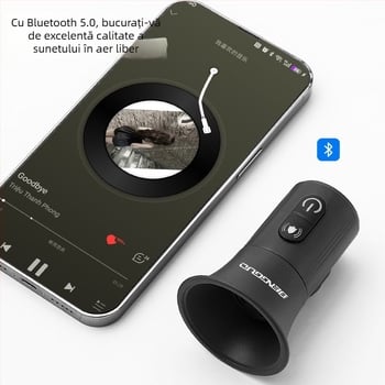 Bunguo Bg-3516 sonerie bicicletă Bluetooth multifuncțională cu înregistrare, mic portabil, impermeabil, difuzor ABS