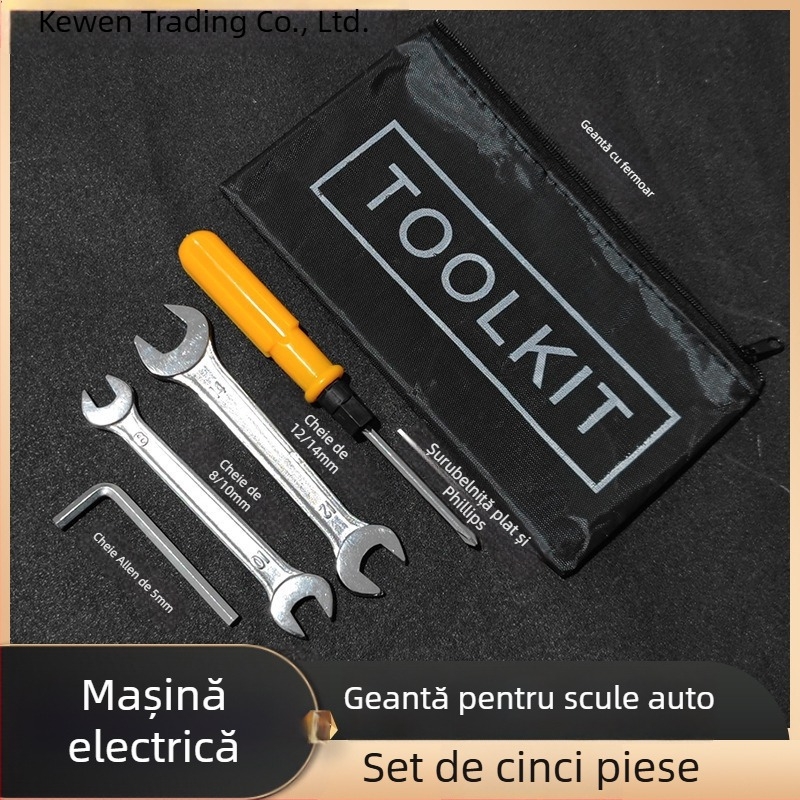 Kewen Kit de unelte pentru vehicule electrice — socket wrench, șurubelniță, geantă de transport pentru repararea bicicletelor electrice