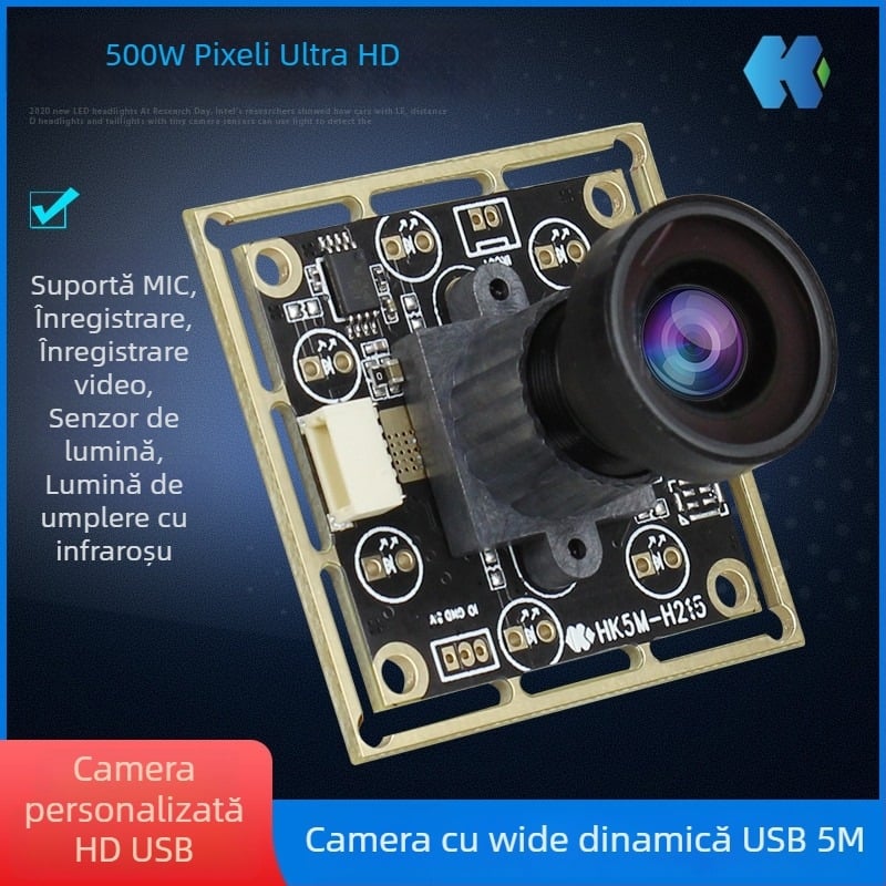 HK5M-H215 Modul cameră 5MP cu WDR pentru controlul accesului, exterior, USB 2.0, 2592x1944, 30FPS