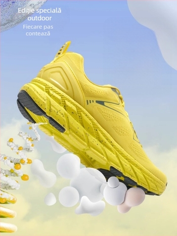 Pantofi de alergare off-road unisex, cu partea superioară din plasă respirabilă, talpă exterioară din cauciuc antiderapant, talpă medie EVA, glezna joasă, înălțimea călcâiului 3–5 cm