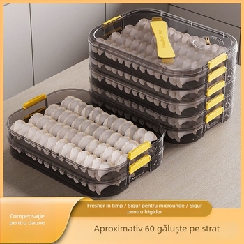 Meihong Cutie de depozitare pentru colțunași din PP, de calitate alimentară, etanșă pentru congelare, uz casnic, model 1010788978