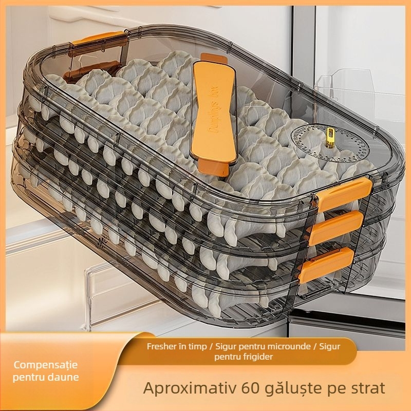 Meihong Cutie de depozitare pentru colțunași din PP, de calitate alimentară, etanșă pentru congelare, uz casnic, model 1010788978