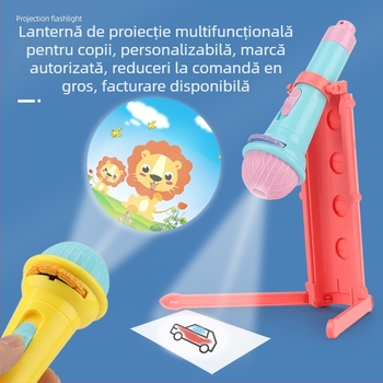 Joc LED de proiecție pentru copii — proiector, proiecție de desene, desen, corp din plastic, pentru vârsta 4-6 ani