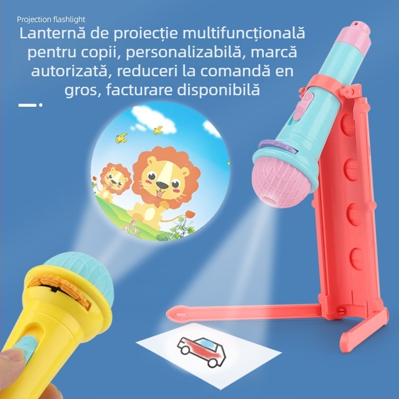 Joc LED de proiecție pentru copii — proiector, proiecție de desene, desen, corp din plastic, pentru vârsta 4-6 ani