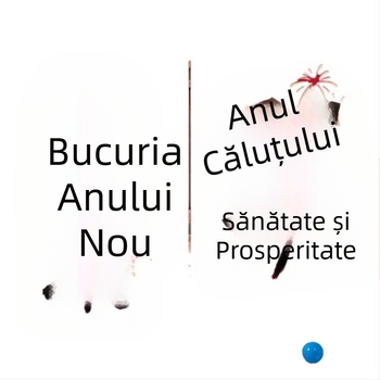 Fundal decorativ suspendat cu tema Anul Calului, pentru grădinițe și școli; material pânză, stil animat, recuzită decorativă pentru spații
