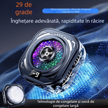 Răcitor pentru telefonul mobil cu răcire pe semiconductori, funcționare silențioasă, afișaj digital — model Sl60