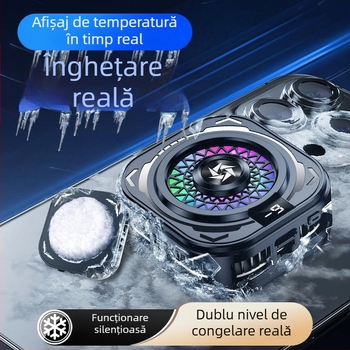 Răcitor pentru telefonul mobil cu răcire pe semiconductori, funcționare silențioasă, afișaj digital — model Sl60