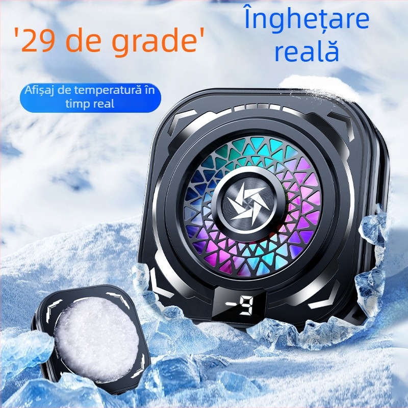 Răcitor pentru telefonul mobil cu răcire pe semiconductori, funcționare silențioasă, afișaj digital — model Sl60