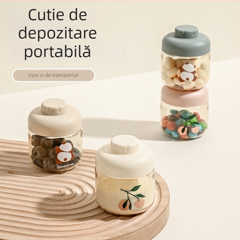 Bol pentru bebeluși anti-scurgere, material PP, potrivit de la 3 luni, stil minimalist, set de 1