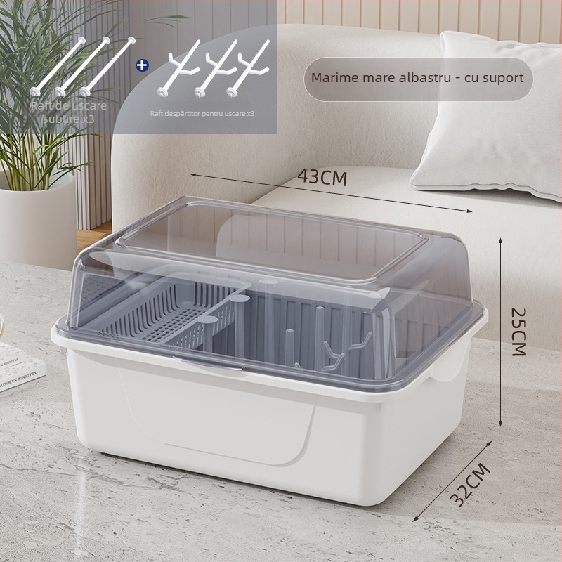 Cutie pentru lapte praf cu capac, cu două nivele, pentru ustensile de hrănire pentru sugari — Model CXZ684427768129, potrivită de la nou-născuți până la 3 ani