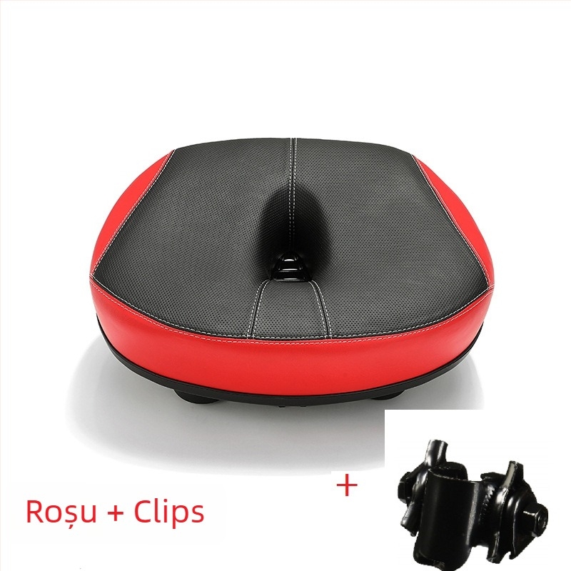 Șa de bicicletă Zhiqiu, modelul 6116, cu spumă memory, piele PU, fier și plastic ecologic