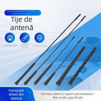 Antena radio auto cu montaj filet, compatibil universal, 12V