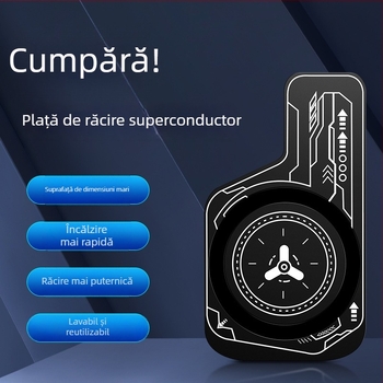 Placă de răcire cu cameră de vapori pentru telefonul mobil, aliaj ABS+ aluminiu, 15 g, foaie magnetică, compatibil cu telefoane și tablete
