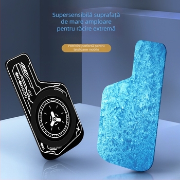 Placă de răcire cu cameră de vapori pentru telefonul mobil, aliaj ABS+ aluminiu, 15 g, foaie magnetică, compatibil cu telefoane și tablete