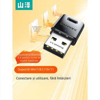 Adaptor Bluetooth BT54H pentru PC, modul transmiţător/receptor, USB, Bluetooth 5.4