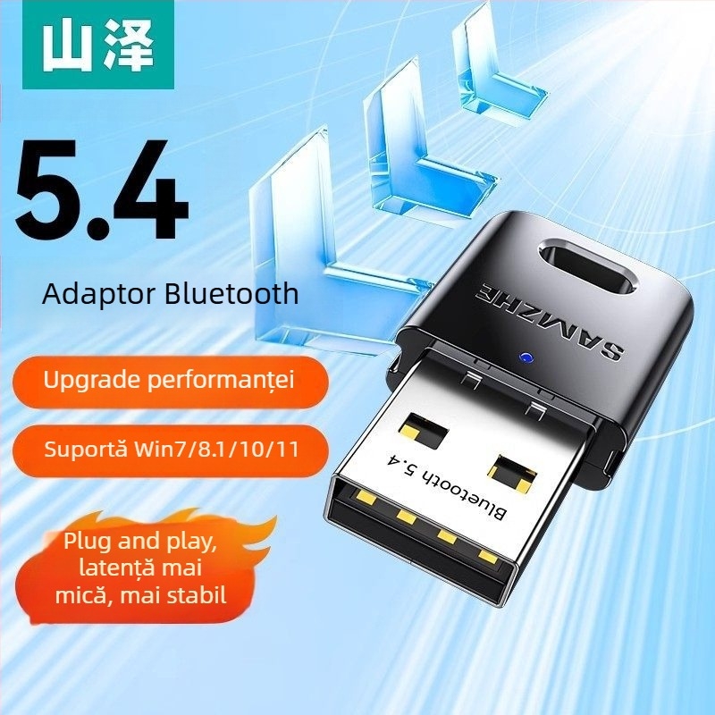 Adaptor Bluetooth BT54H pentru PC, modul transmiţător/receptor, USB, Bluetooth 5.4