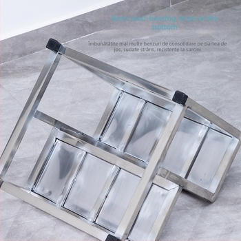 Taburet pentru picioare pentru examinare ginecologică din oțel inoxidabil — design modern minimalist, multifuncțional