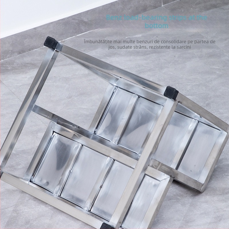 Taburet pentru picioare pentru examinare ginecologică din oțel inoxidabil — design modern minimalist, multifuncțional