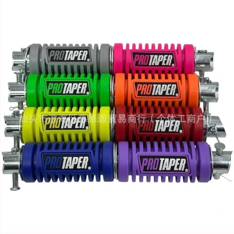 Set pedale motocicletă față și spate, cauciuc, finisaj electroplacat, potrivire universală — Mdd