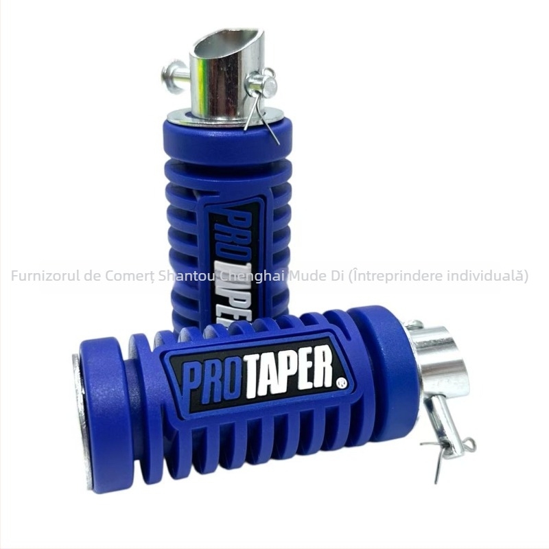 Set pedale motocicletă față și spate, cauciuc, finisaj electroplacat, potrivire universală — Mdd