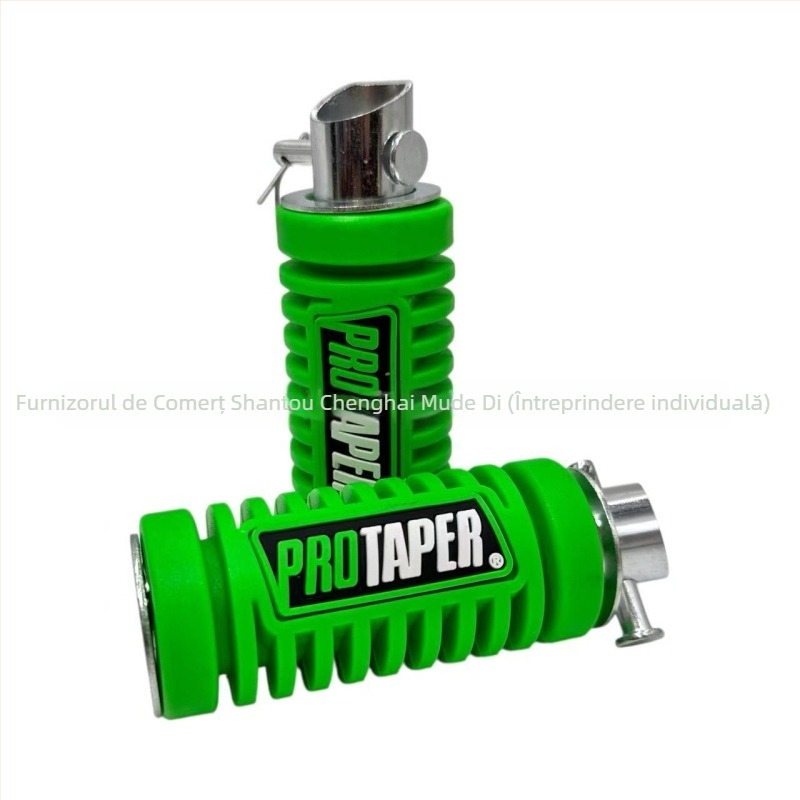 Set pedale motocicletă față și spate, cauciuc, finisaj electroplacat, potrivire universală — Mdd