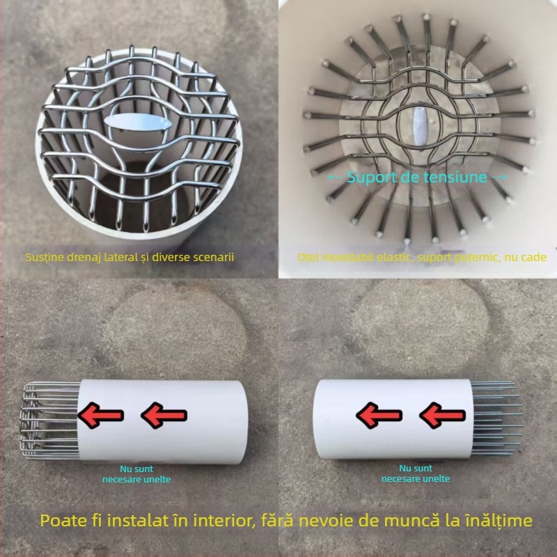 Plasă de protecție pentru conducte de ventilație din oțel inoxidabil – anti-păsări, anti-rozătoare, universală