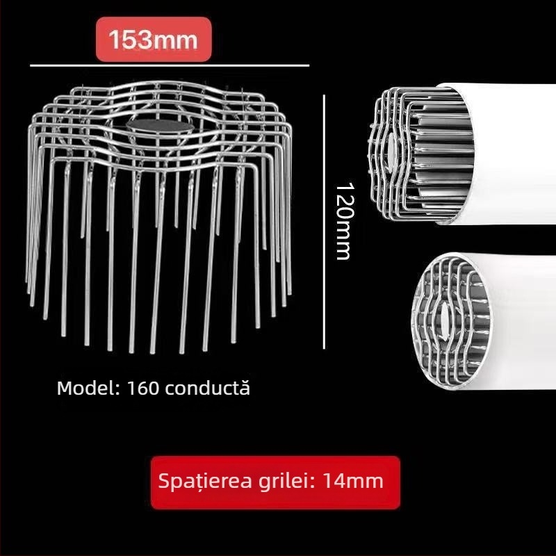 Plasă de protecție pentru conducte de ventilație din oțel inoxidabil – anti-păsări, anti-rozătoare, universală