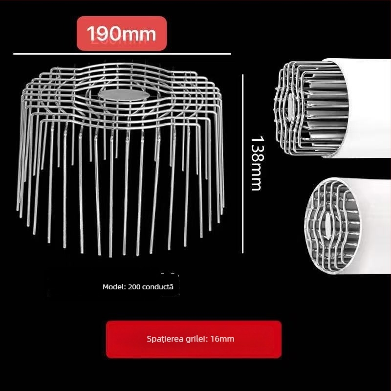 Plasă de protecție pentru conducte de ventilație din oțel inoxidabil – anti-păsări, anti-rozătoare, universală