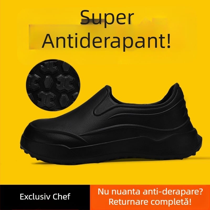 Pantofi bucătari pentru bărbați, primăvara 2025: impermeabili, antiderapare, anti miros, cu partea superioară EVA și talpă EVA, talpă turnată prin injecție