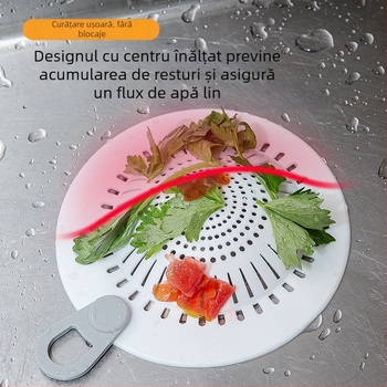Filtru din silicon pentru drenajul podei, baie și bucătărie – captator de păr, anti-blocare