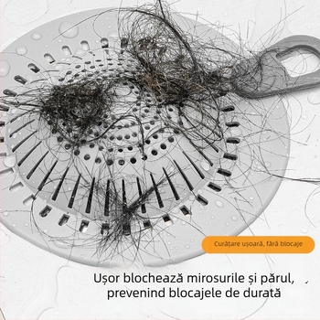 Filtru din silicon pentru drenajul podei, baie și bucătărie – captator de păr, anti-blocare