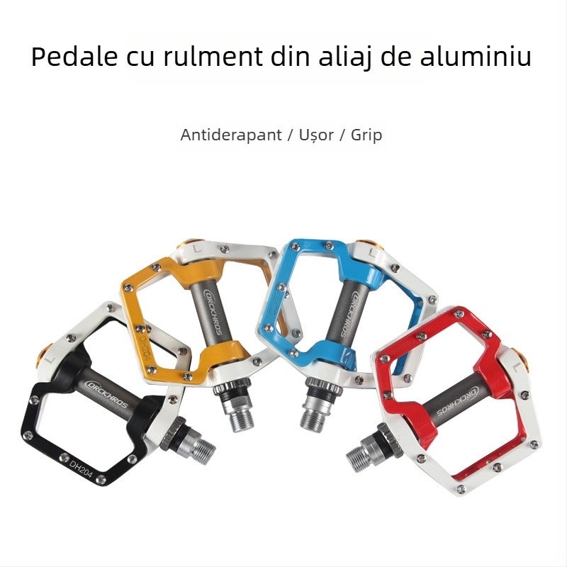 Pedale pentru bicicletă – aliaj de aluminiu, două rulmenți, Model 204