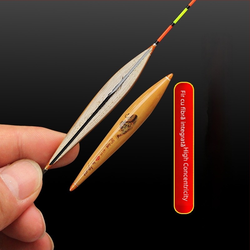 Set plute verticale pentru pescuit – plută din stuf în cutie din lemn de paulownia – brand Tadoshi Alu – origine Linxiang, Hunan