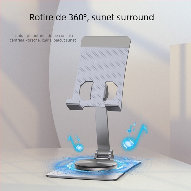 Suport de birou pentru telefoane și tablete, din aliaj, universal, multifuncțional, cu opțiune de personalizare